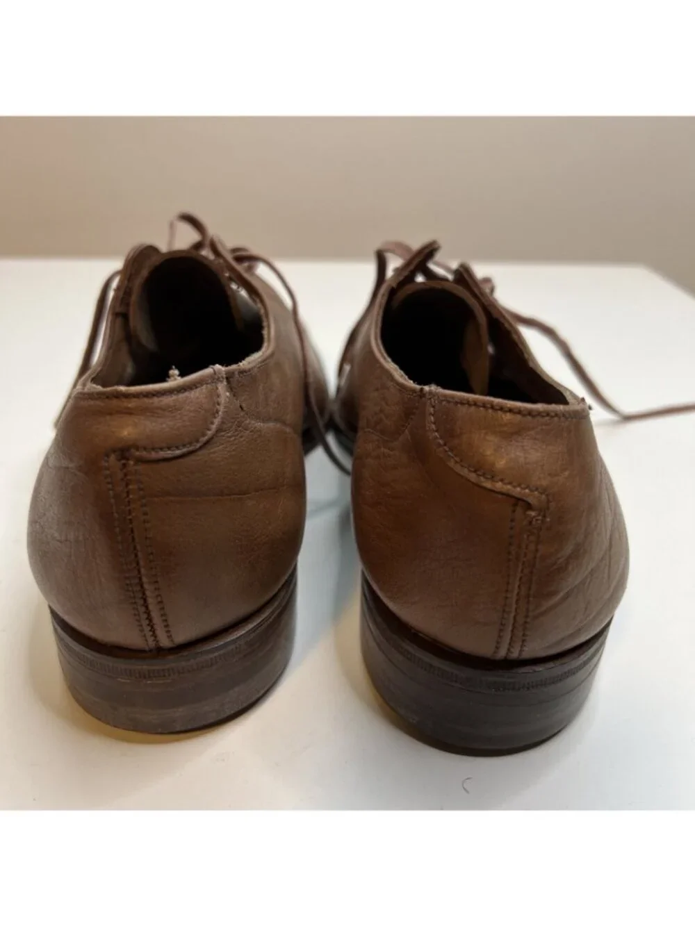 Grenson Footmaster Derby Shoes Mens UK 5 US 6 Wide Brown Mustang Grain England